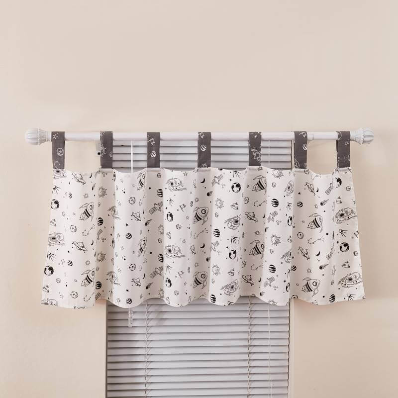 Milky Way Nursery Window Valances