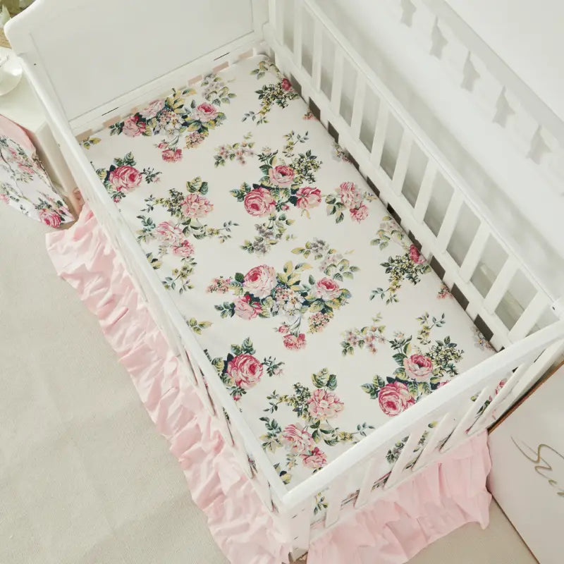Crib Bedding Set ¨C Vintage Summer Blossoms