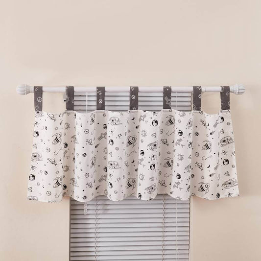Milky Way Nursery Window Valances