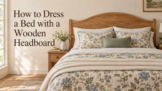 How to Dress a Bed with a Wooden Headboard
