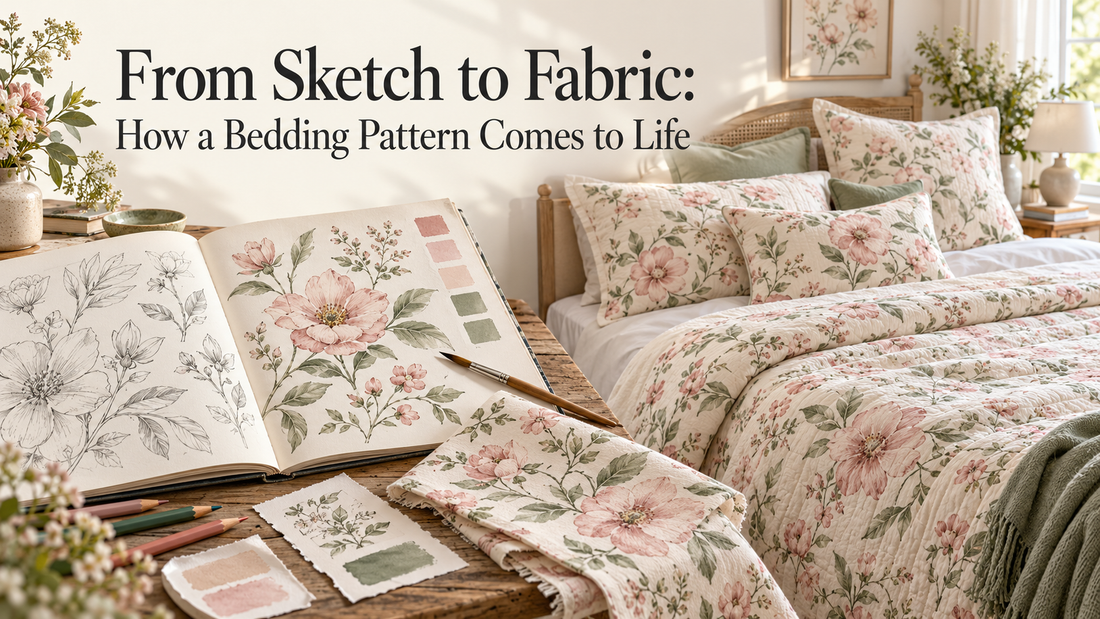 From Sketch to Fabric: How a Bedding Pattern Comes to Life