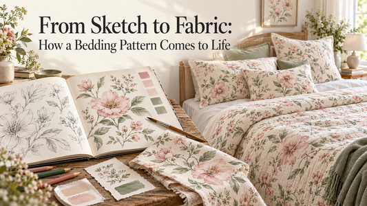 From Sketch to Fabric: How a Bedding Pattern Comes to Life