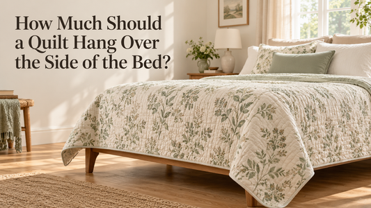 How Much Should a Quilt Hang Over the Side of the Bed?