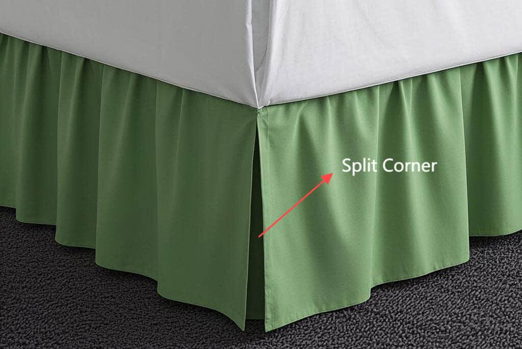 What is Split Corner Bed Skirt?