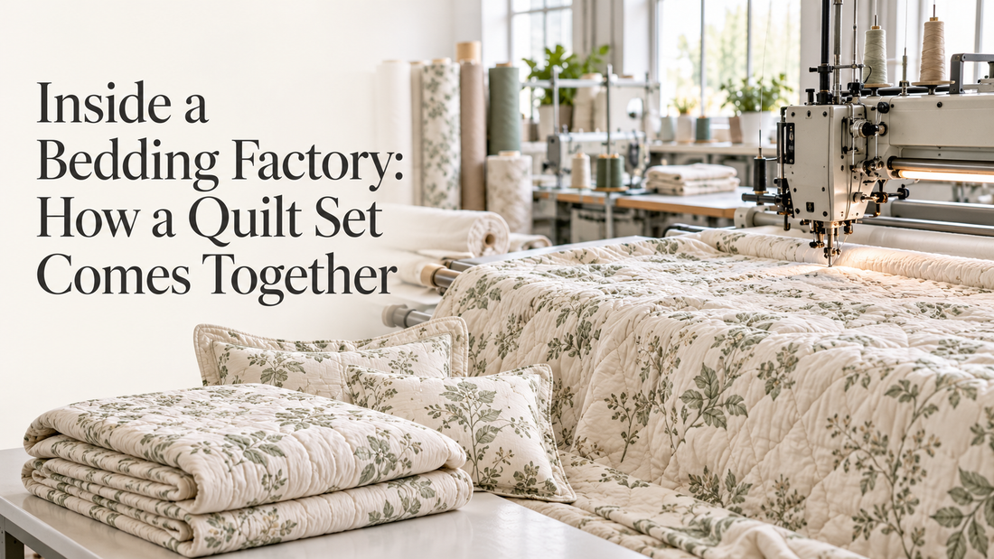 Inside a Bedding Factory: How a Quilt Set Comes Together