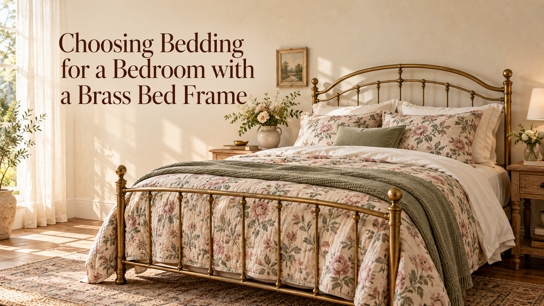 Choosing Bedding for a Bedroom with a Brass Bed Frame