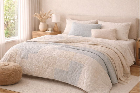 Create a Spa-Like Bedroom Retreat with Brandream Cotton Quilt Sets