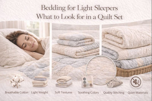 Bedding for Light Sleepers: What to Look for in a Quilt Set