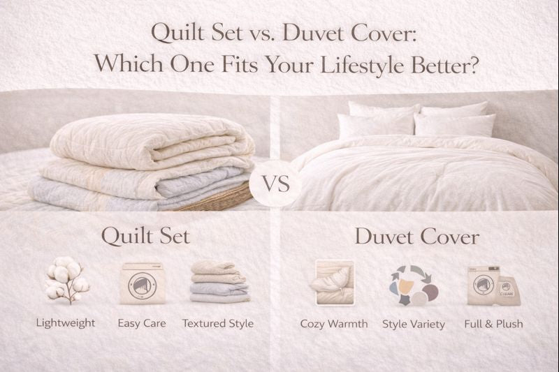 Quilt Set vs. Duvet Cover: Which One Fits Your Lifestyle Better?