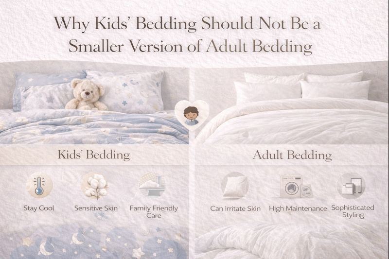 Why Kids’ Bedding Should Not Be a Smaller Version of Adult Bedding