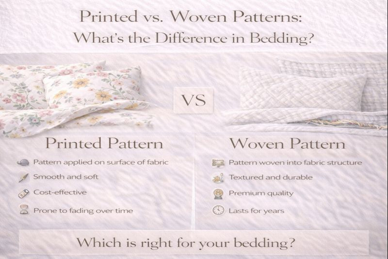 Printed vs. Woven Patterns: What’s the Difference in Bedding?