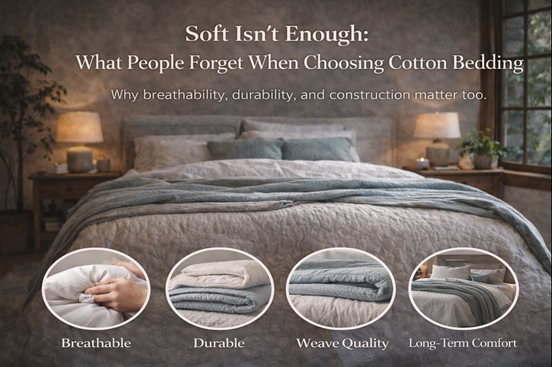 Soft Isn’t Enough: What People Forget When Choosing Cotton Bedding