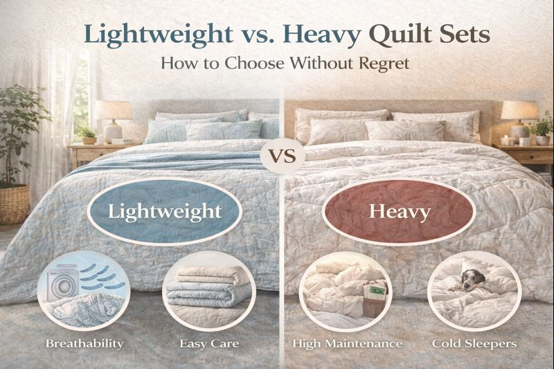 Lightweight vs. Heavy Quilt Sets — How to Choose Without Regret