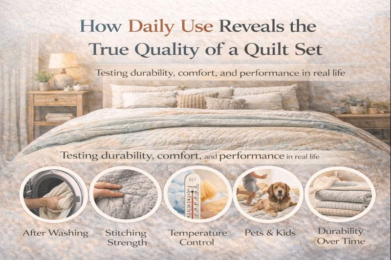 How Daily Use Reveals the True Quality of a Quilt Set