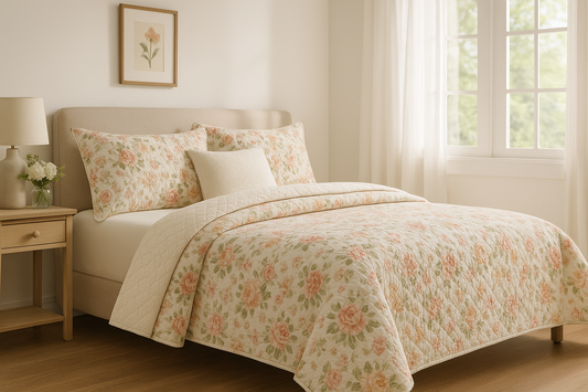 Discover the Beauty of Brandream Floral Quilt Sets for Your Bedroom