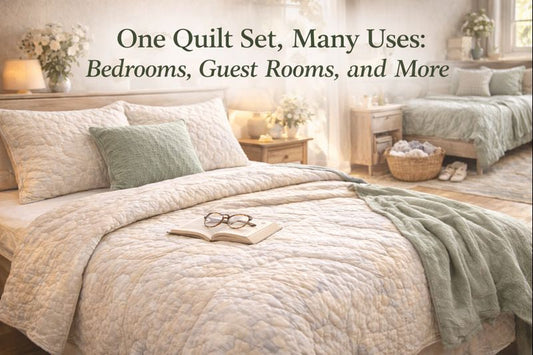 One Quilt Set, Many Uses: Bedrooms, Guest Rooms, and More