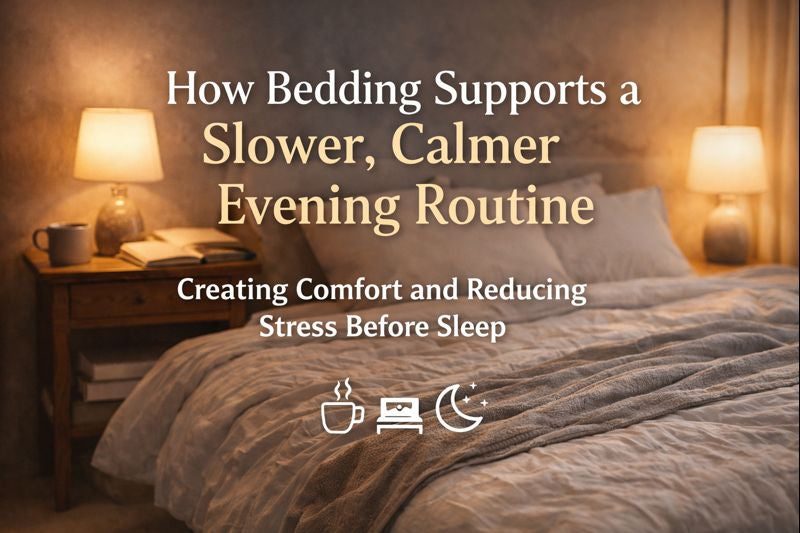 How Bedding Supports a Slower, Calmer Evening Routine