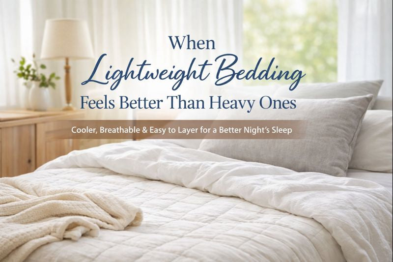 When Lightweight Bedding Feels Better Than Heavy Ones