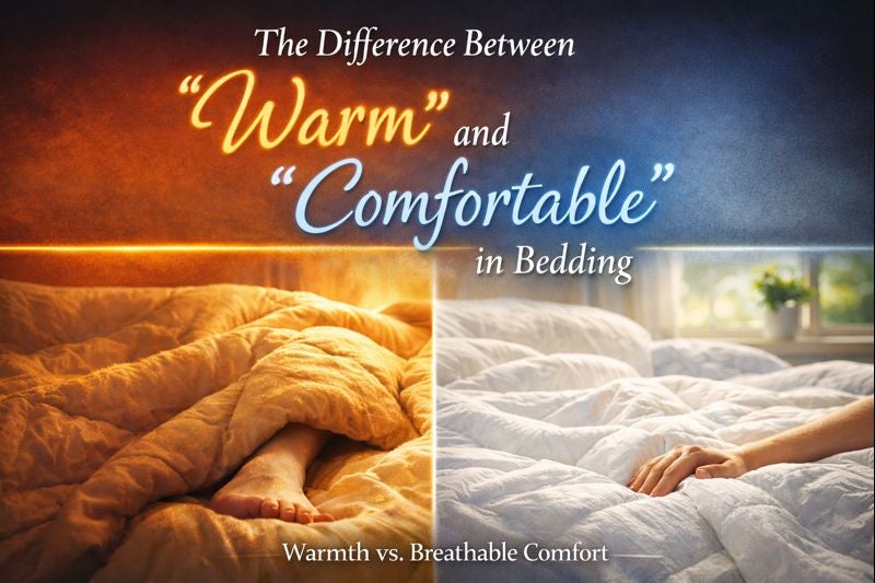 The Difference Between “Warm” and “Comfortable” in Bedding