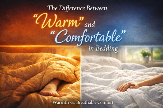 The Difference Between “Warm” and “Comfortable” in Bedding
