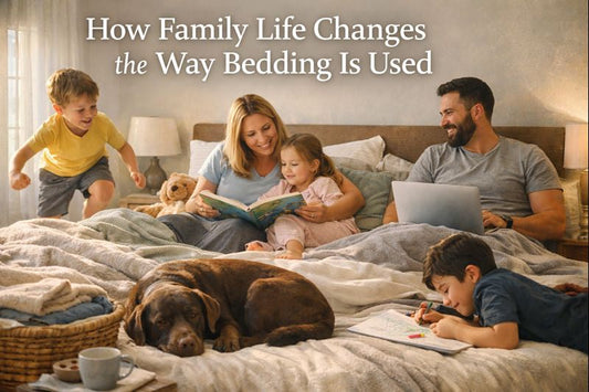 How Family Life Changes the Way Bedding Is Used