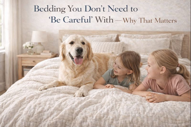 Bedding You Don’t Need to “Be Careful” With — Why That Matters