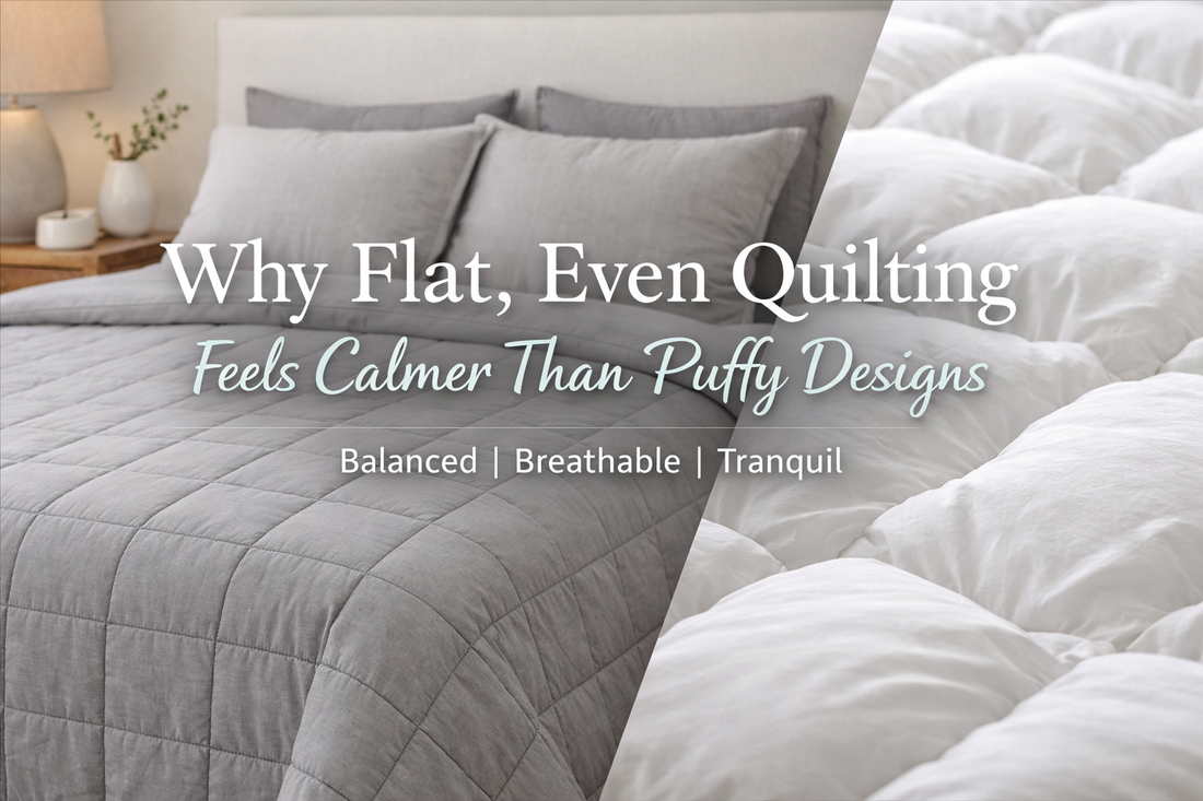 Why Flat, Even Quilting Feels Calmer Than Puffy Designs