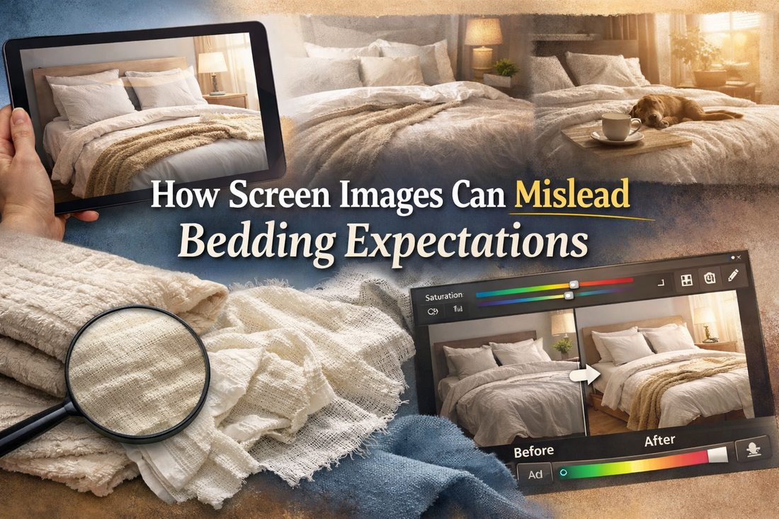 How Screen Images Can Mislead Bedding Expectations