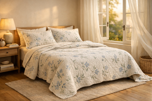 The Bedding You Use When It’s Not Too Hot or Too Cold