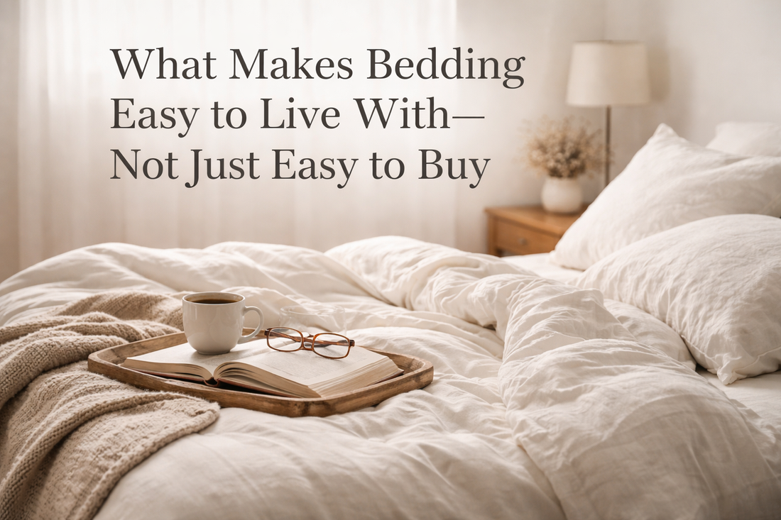 What Makes Bedding Easy to Live With — Not Just Easy to Buy