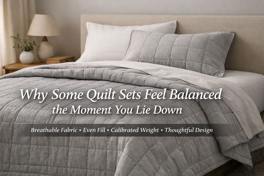 Why Some Quilt Sets Feel Balanced the Moment You Lie Down