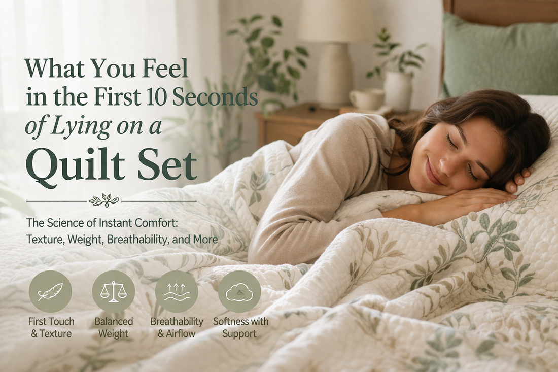 What You Feel in the First 10 Seconds of Lying on a Quilt Set