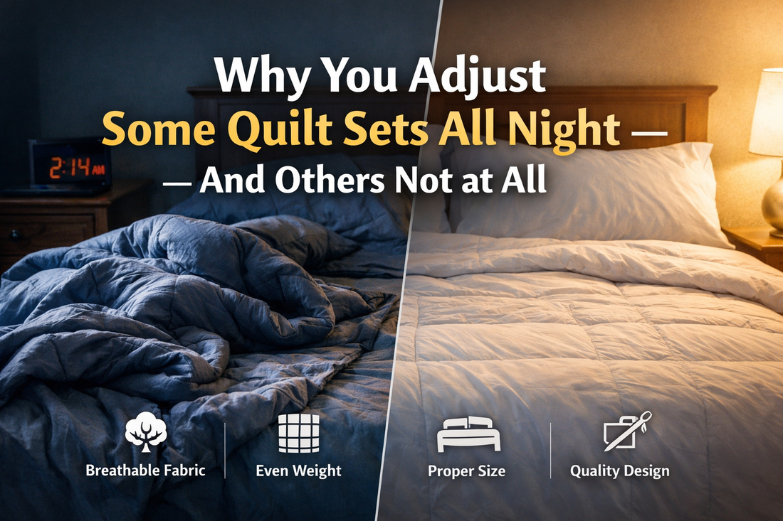 Why You Adjust Some Quilt Sets All Night — And Others Not at All