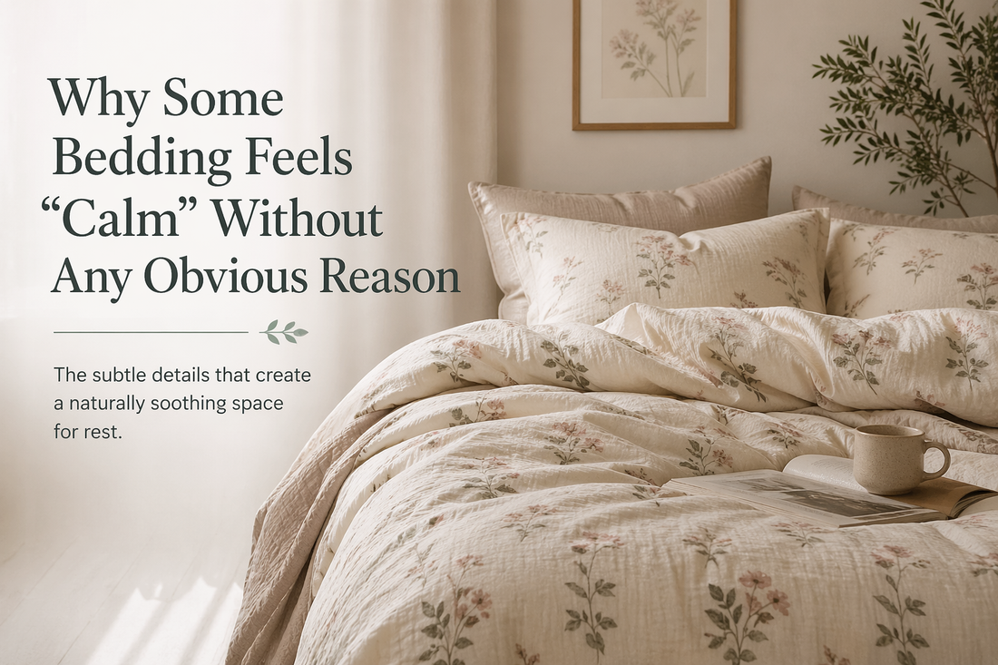 Why Some Bedding Feels “Calm” Without Any Obvious Reason