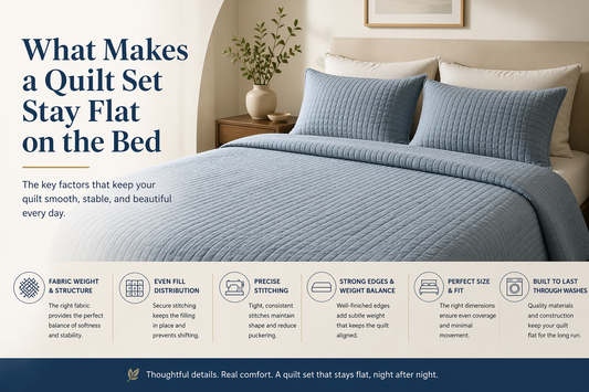 What Makes a Quilt Set Stay Flat on the Bed