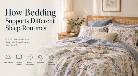 How Bedding Supports Different Sleep Routines