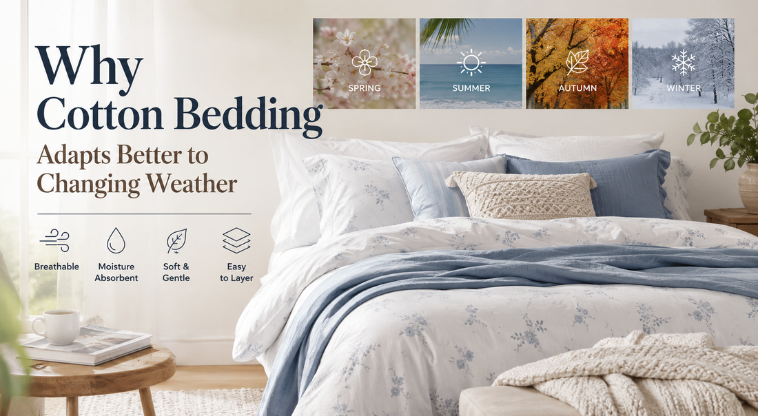 Why Cotton Bedding Adapts Better to Changing Weather