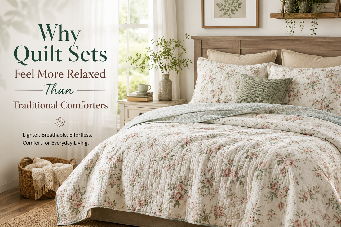 Why Quilt Sets Feel More Relaxed Than Traditional Comforters