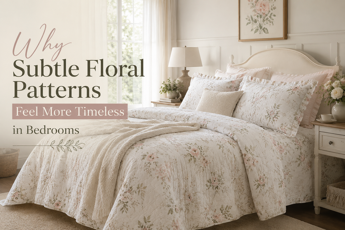 Why Subtle Floral Patterns Feel More Timeless in Bedrooms
