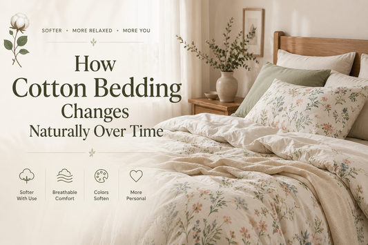 How Cotton Bedding Changes Naturally Over Time
