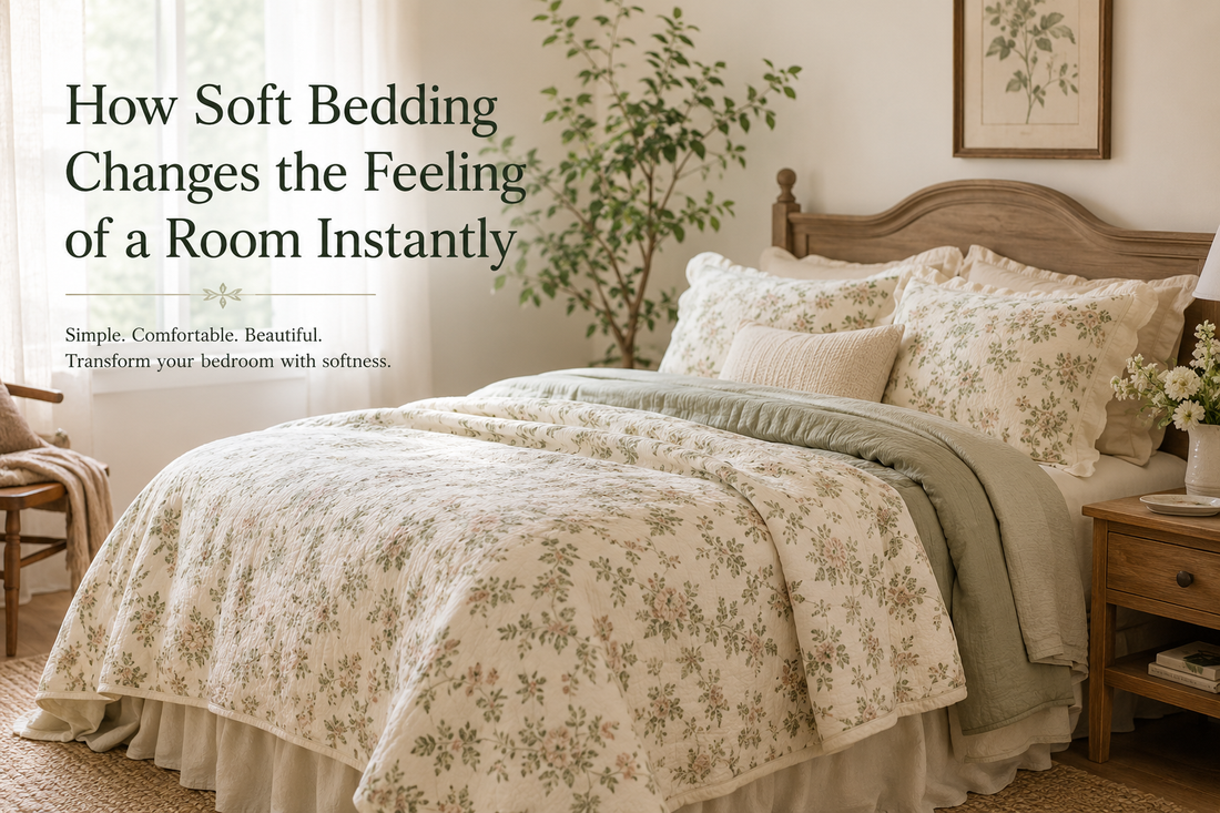 How Soft Bedding Changes the Feeling of a Room Instantly