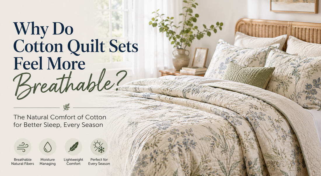 Why Do Cotton Quilt Sets Feel More Breathable?