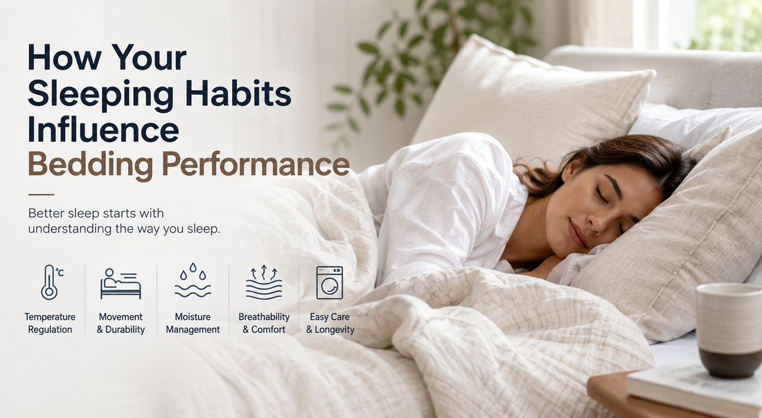 How Your Sleeping Habits Influence Bedding Performance