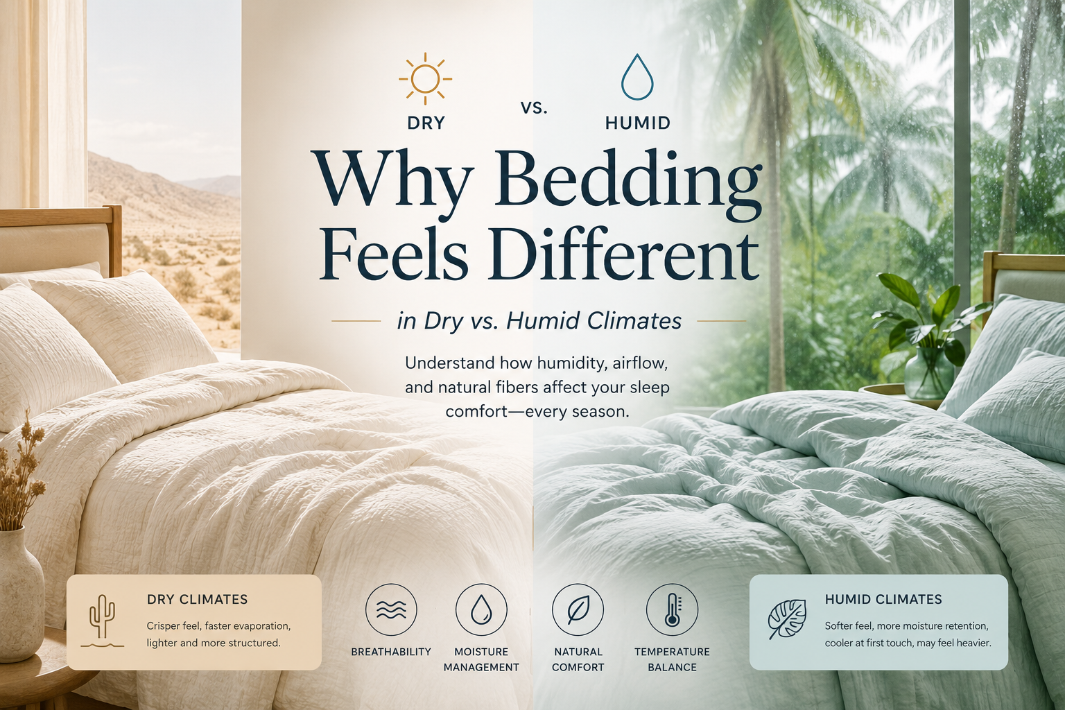 Why Bedding Feels Different in Dry vs. Humid Climates – Brandream