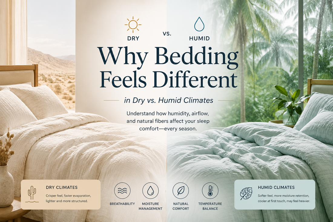 Why Bedding Feels Different in Dry vs. Humid Climates