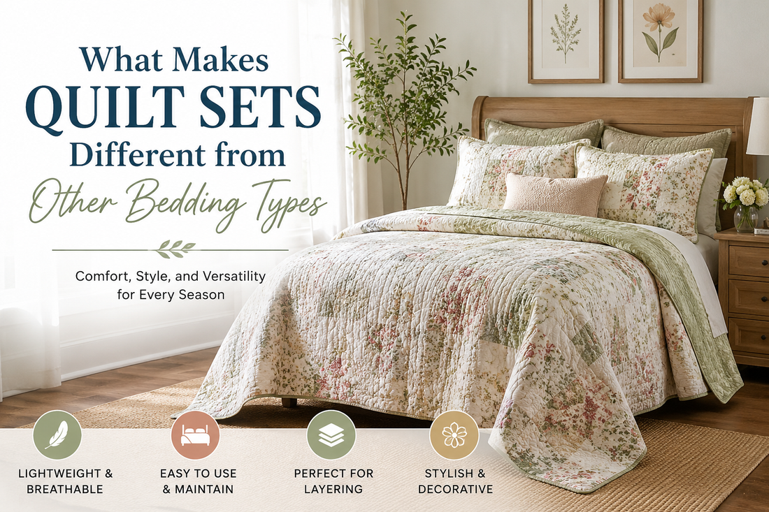 What Makes Quilt Sets Different from Other Bedding Types