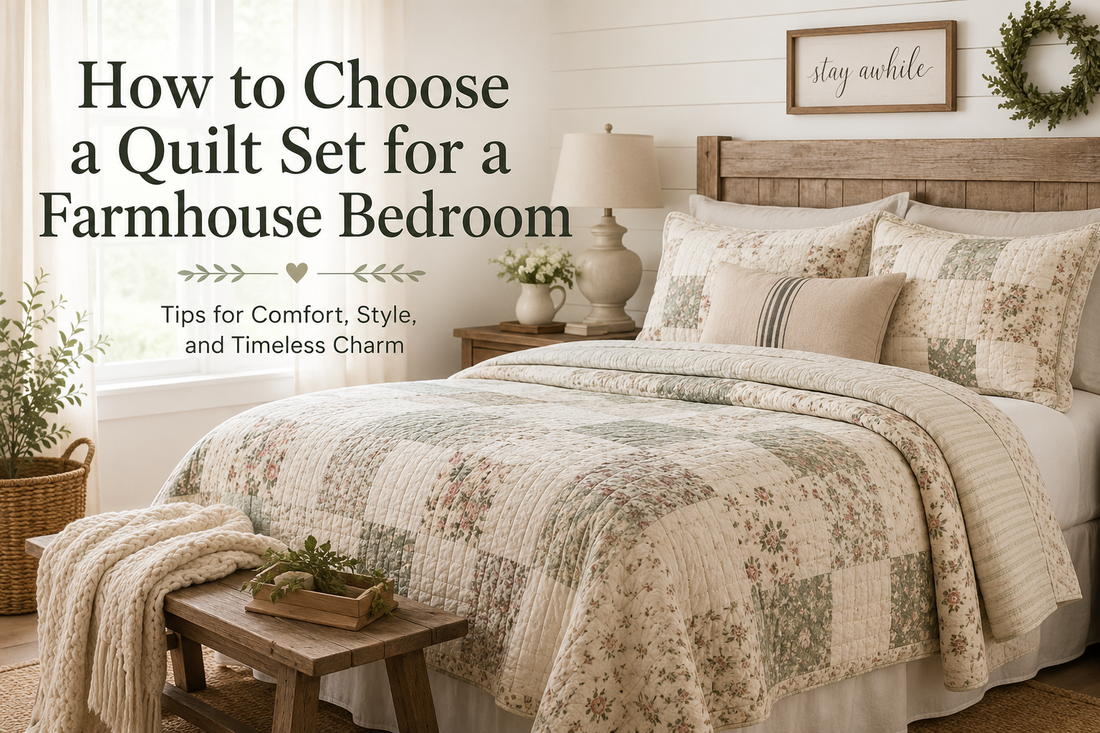 How to Choose a Quilt Set for a Farmhouse Bedroom