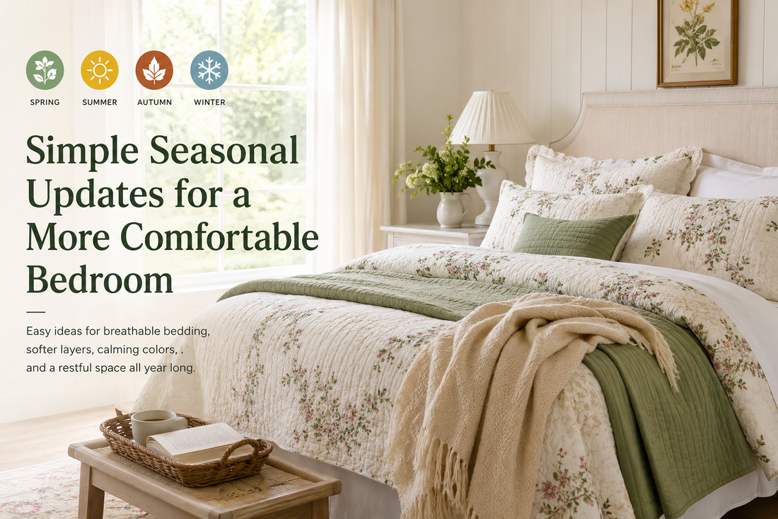 Simple Seasonal Updates for a More Comfortable Bedroom