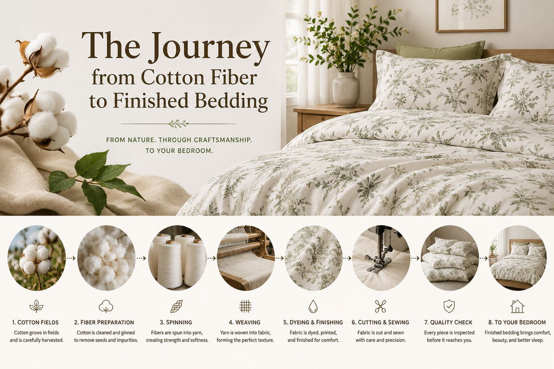The Journey from Cotton Fiber to Finished Bedding