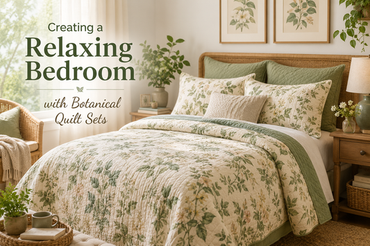 Creating a Relaxing Bedroom with Botanical Quilt Sets
